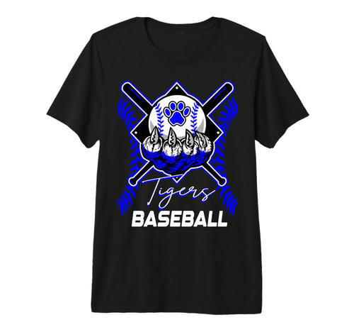 Tigers Baseball Mom Game Day Holding T-Shirt - Aesthetic Graphic Men Women - T-Shirt, Sweatshirt, Hoodie