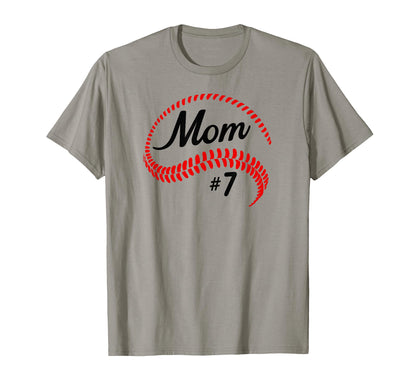 Baseball Softball 7 Baseball Mom T-Shirt - Streetwear Style for Adults - T-Shirt, Sweatshirt, Hoodie