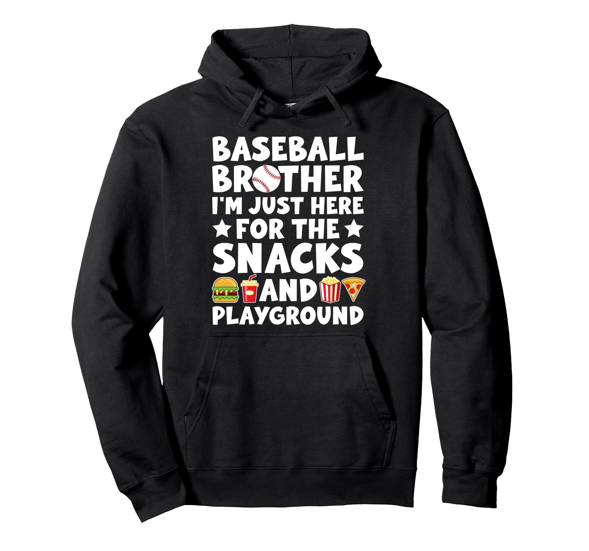 Funny Baseball Brother Baseball Hoodie - Casual Everyday Wear Men Women - T-Shirt, Sweatshirt, Hoodie