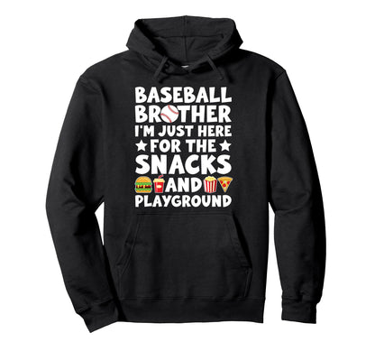 Funny Baseball Brother Baseball Hoodie - Casual Everyday Wear Men Women - T-Shirt, Sweatshirt, Hoodie