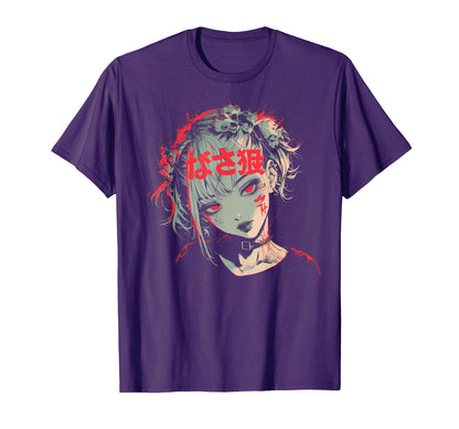 Goth Grunge Demon Anime Waifu Horror T-Shirt - Novelty Apparel for Adults - T-Shirt, Sweatshirt, Hoodie