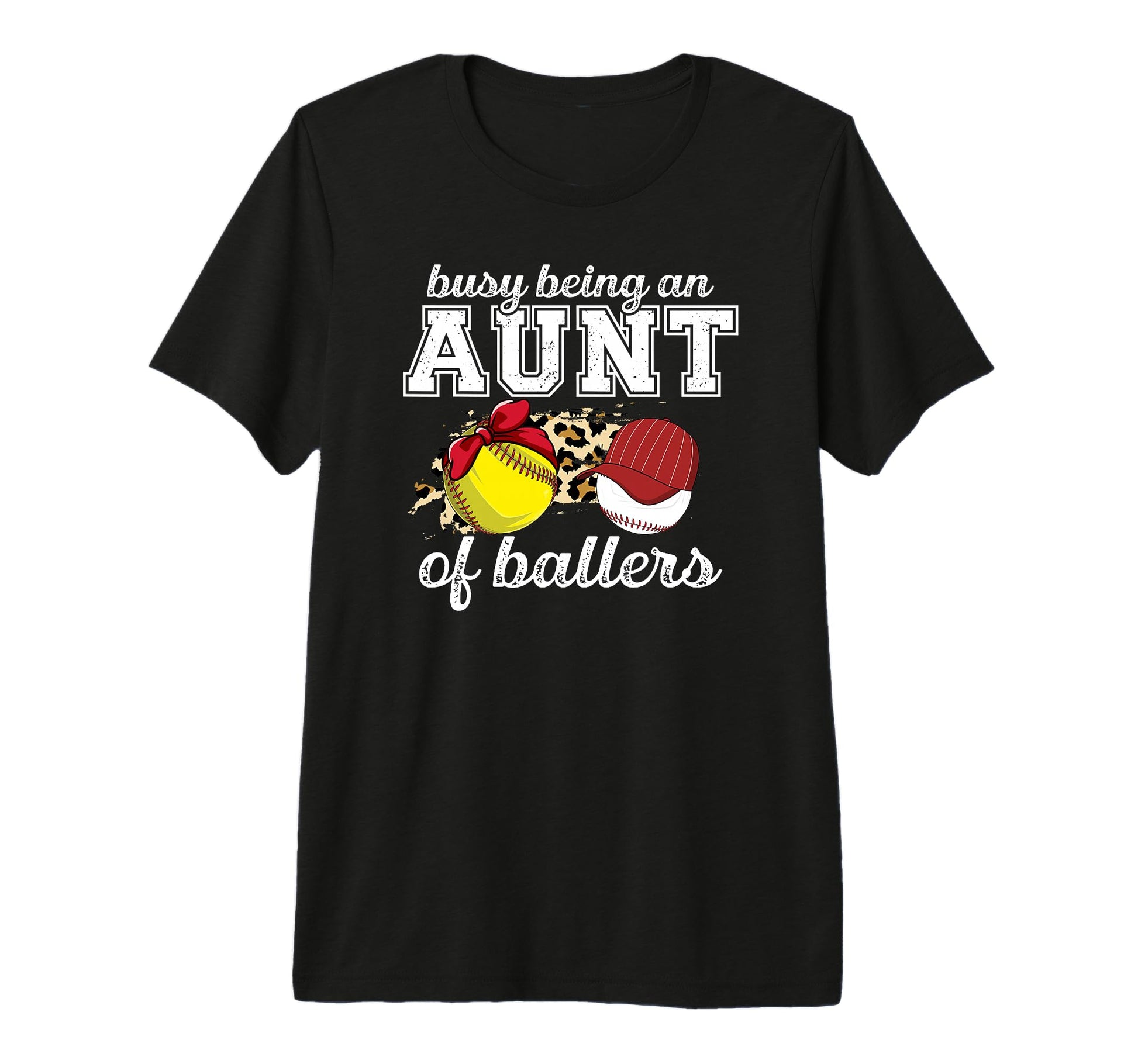 Busy Being Aunt Ballers Baseball T-Shirt - Unique Graphic for Adults - T-Shirt, Sweatshirt, Hoodie