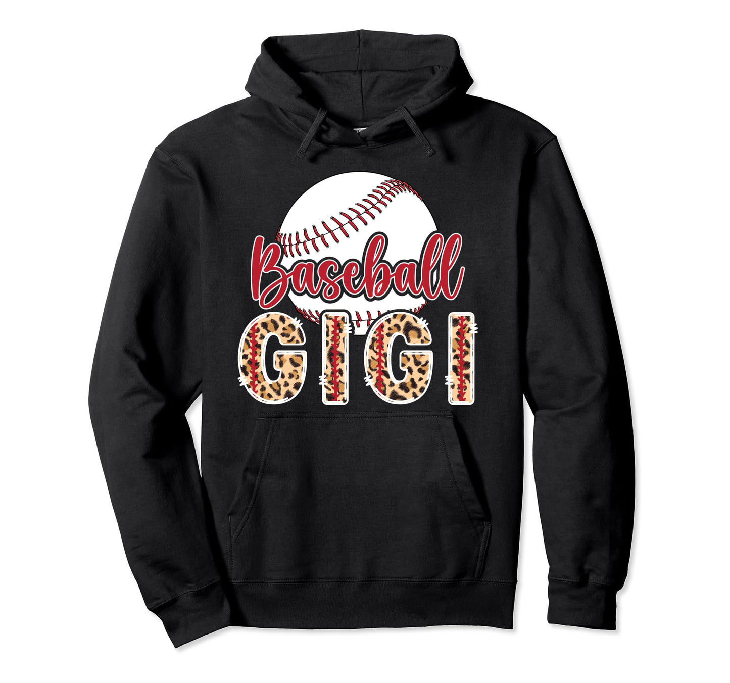 Baseball Gigi Leopard Grandma Gigi Hoodie - Aesthetic Graphic Men Women - T-Shirt, Sweatshirt, Hoodie