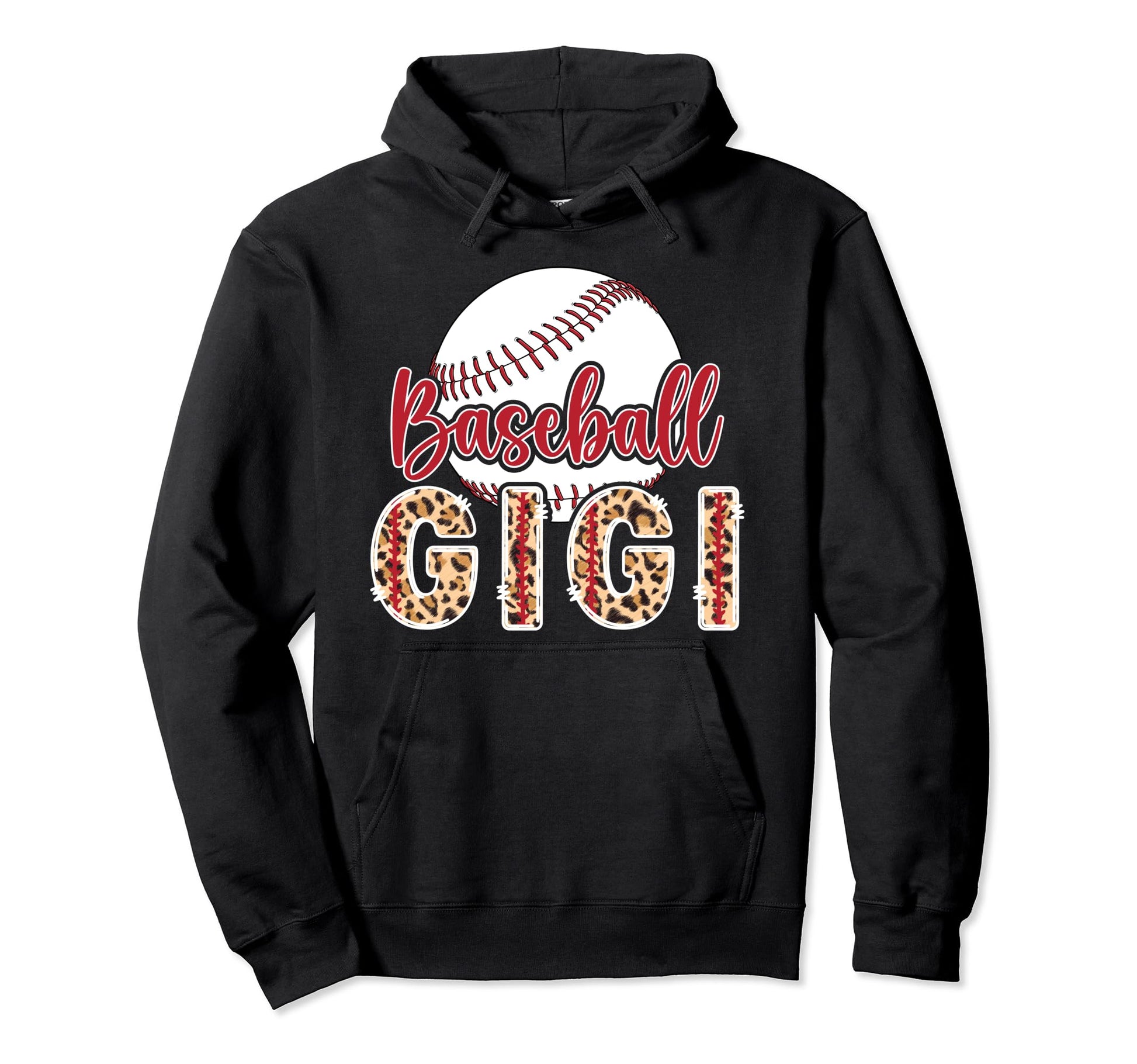 Baseball Gigi Leopard Grandma Gigi Hoodie - Aesthetic Graphic Men Women - T-Shirt, Sweatshirt, Hoodie