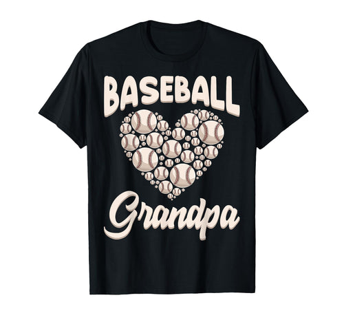 Baseball Grandpa Funny Birthday T-Shirt - Minimalist Print for Adults - T-Shirt, Sweatshirt, Hoodie