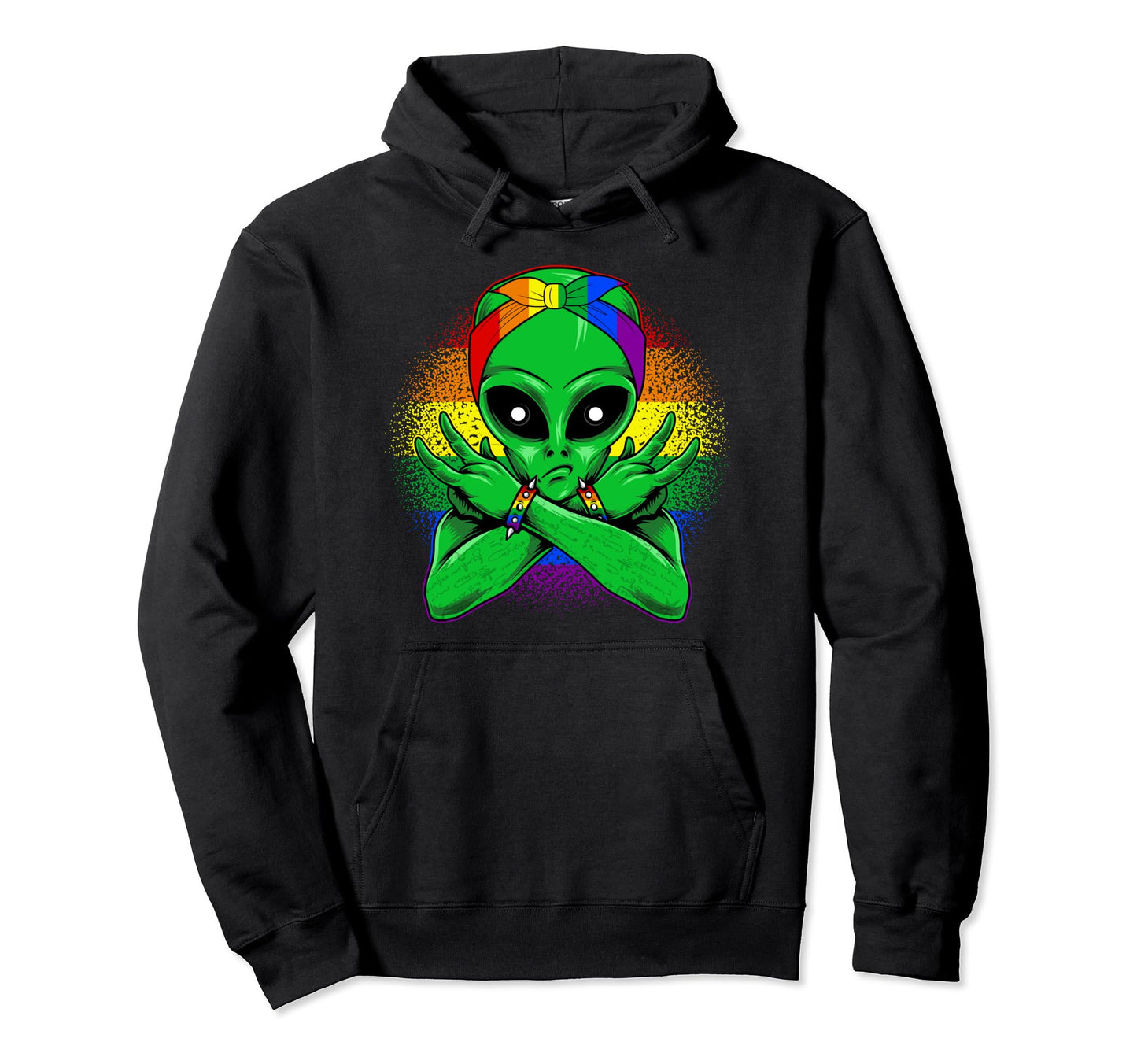 Alien Ufo Lover Gay Lesbian Lgbtq Hoodie - Casual Everyday Wear Unisex - T-Shirt, Sweatshirt, Hoodie