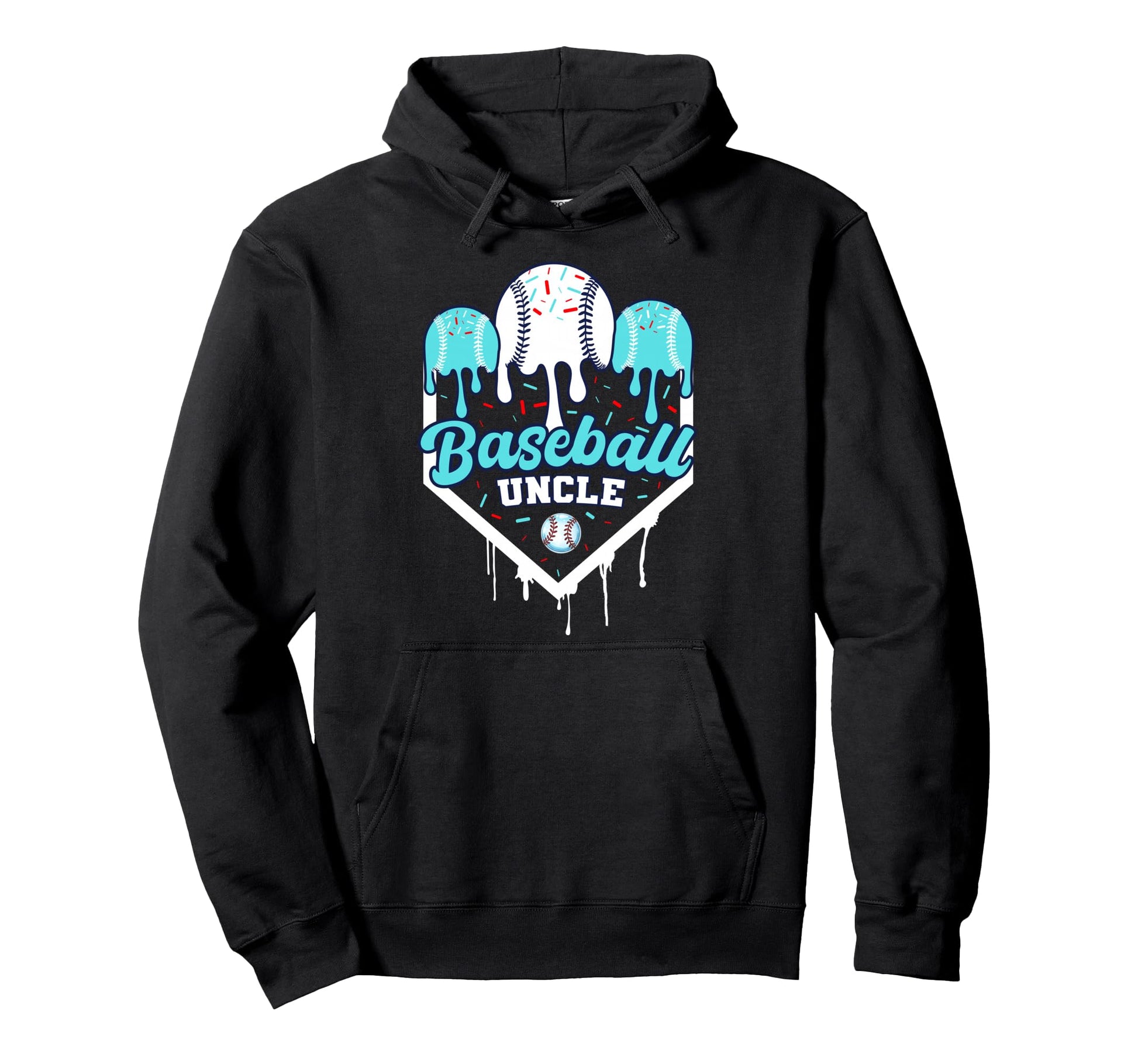 Baseball Drip Uncle Ice Cram Home Hoodie - Custom Art Print for Adults - T-Shirt, Sweatshirt, Hoodie