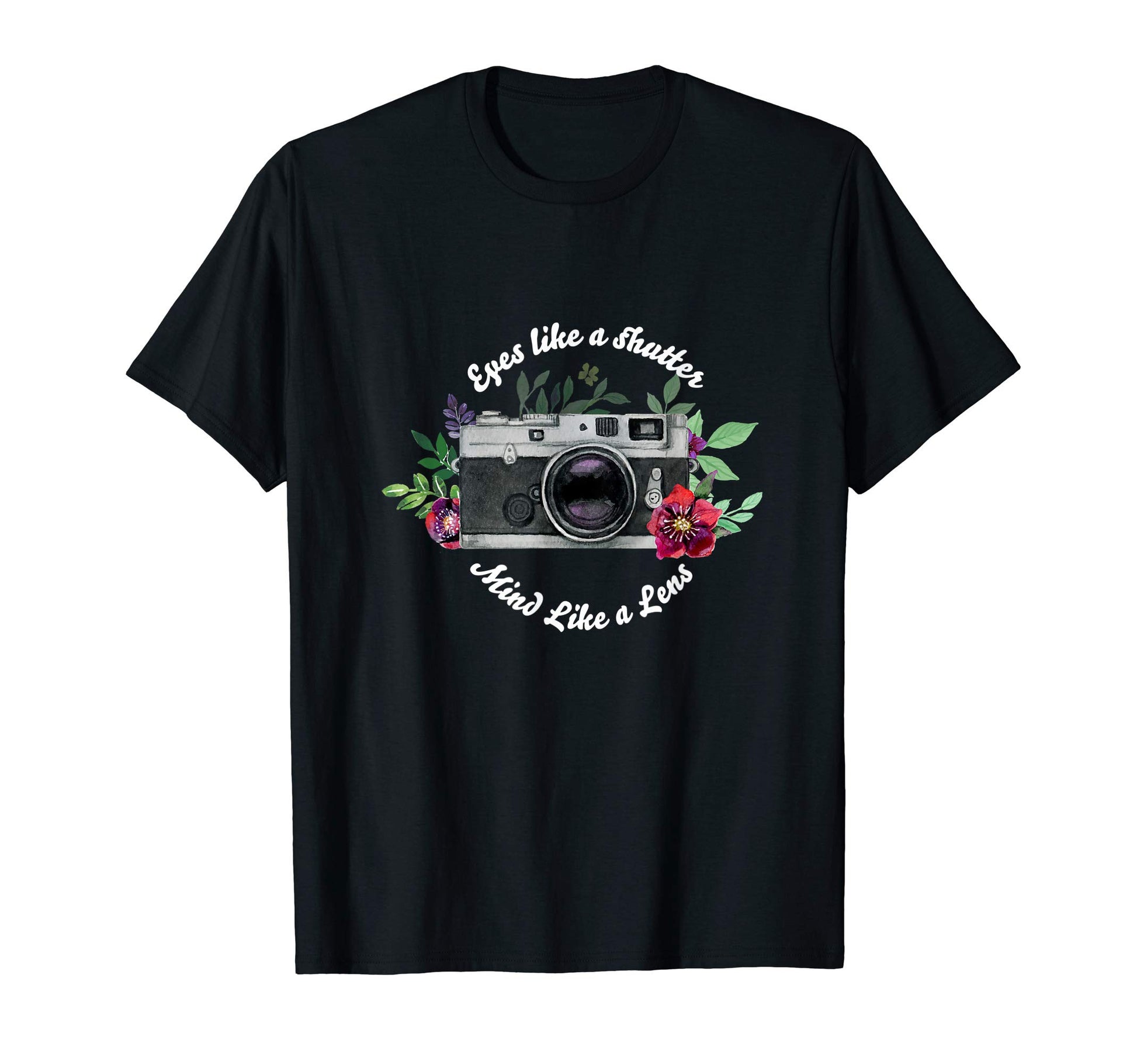 Flower Camera Photographer Film T-Shirt - Custom Art Print Men Women - T-Shirt, Sweatshirt, Hoodie