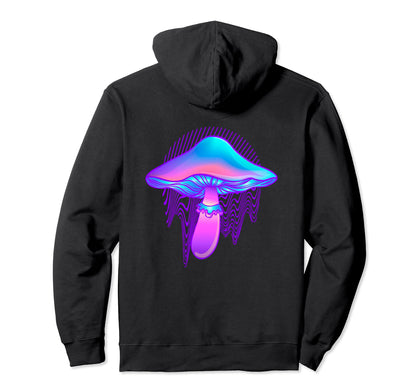 Fungi Vaporwave Aesthetic Mushroom Hoodie - Fun Novelty Design for Adults - T-Shirt, Sweatshirt, Hoodie