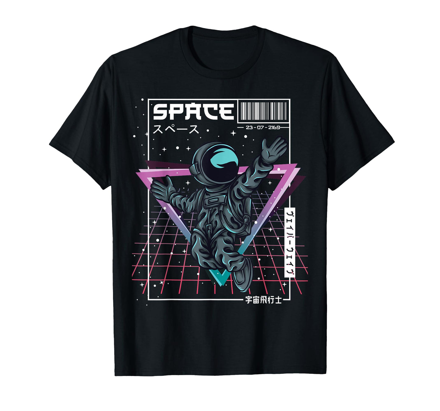 Synthwave Space Astronaut Aesthetic T-Shirt - Aesthetic Graphic Men Women - T-Shirt, Sweatshirt, Hoodie