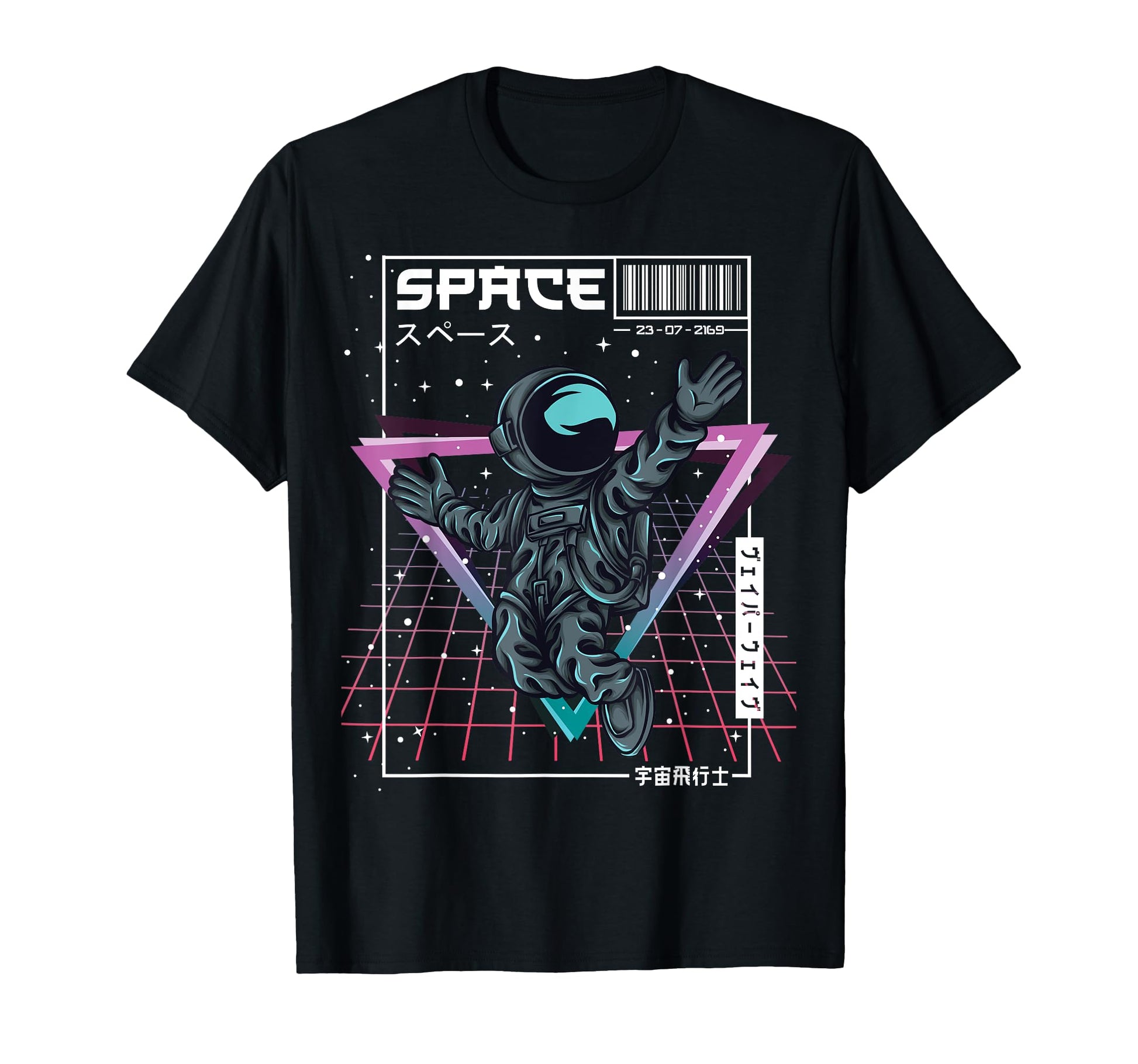 Synthwave Space Astronaut Aesthetic T-Shirt - Aesthetic Graphic Men Women - T-Shirt, Sweatshirt, Hoodie