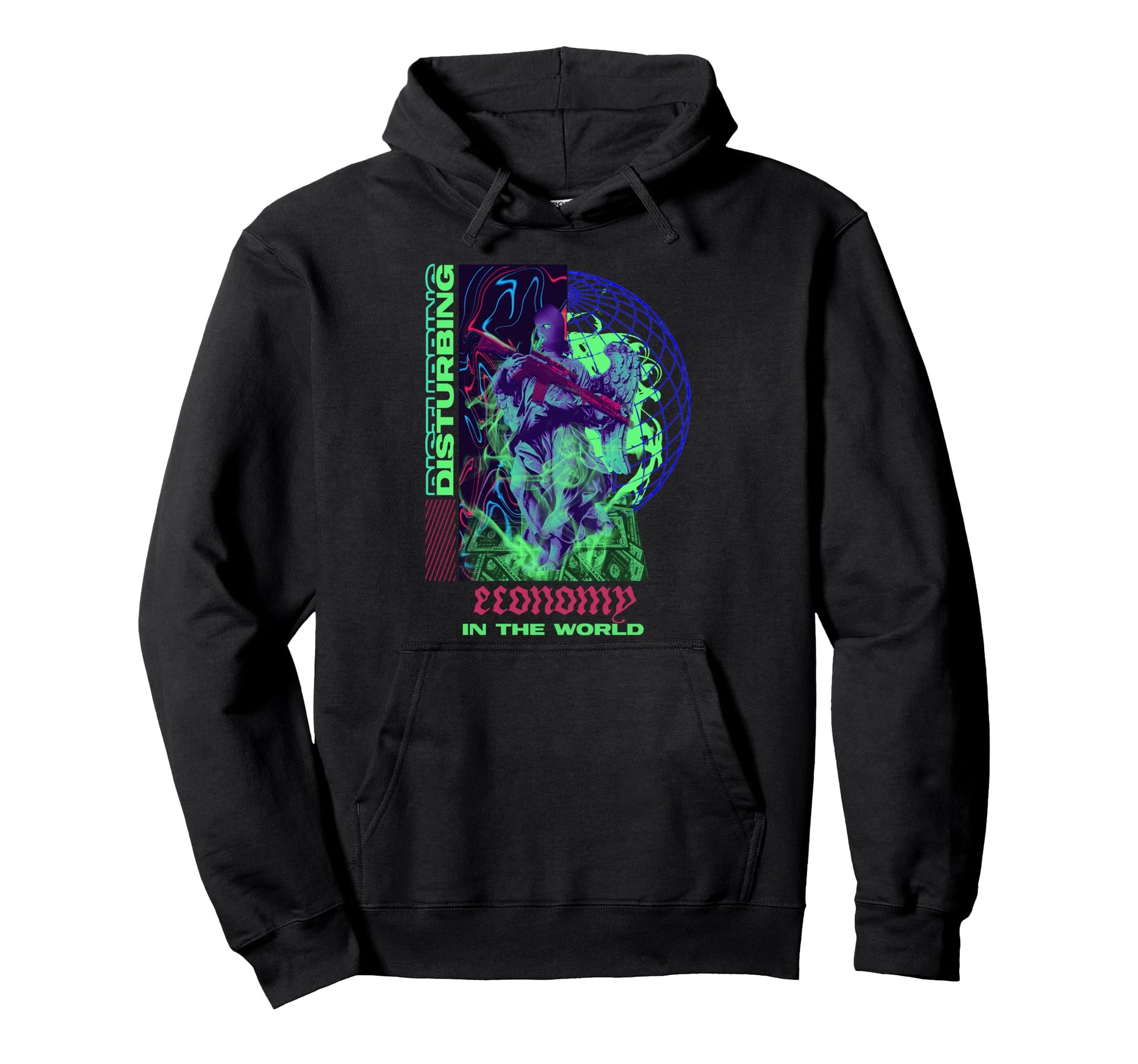 Disturbing Economy Aesthetic Edgy Hoodie - Casual Everyday Wear Unisex - T-Shirt, Sweatshirt, Hoodie