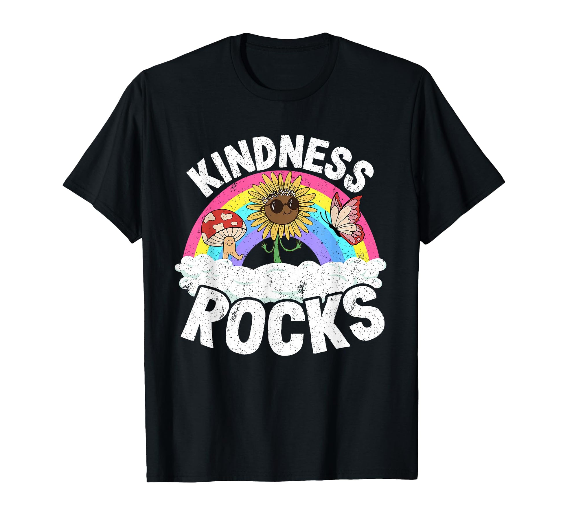 Anti Bullying Hippie Teacher Rainbow T-Shirt - Casual Everyday Wear Unisex - T-Shirt, Sweatshirt, Hoodie