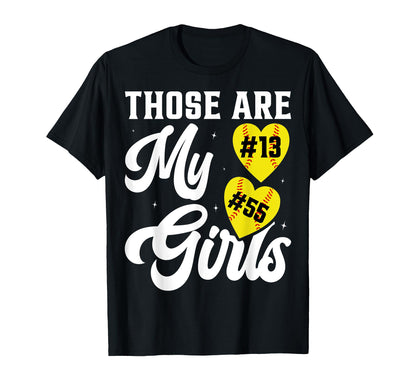 Those Are My Softball Mother T-Shirt - Aesthetic Graphic for Adults - T-Shirt, Sweatshirt, Hoodie