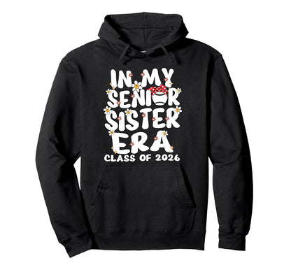 My Senior Sister Era Groovy Baseball Hoodie - Streetwear Style Men Women - T-Shirt, Sweatshirt, Hoodie