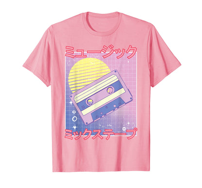 Mix Tape 80S Vaporwave Aesthetic T-Shirt - Trendy Graphic for Adults - T-Shirt, Sweatshirt, Hoodie