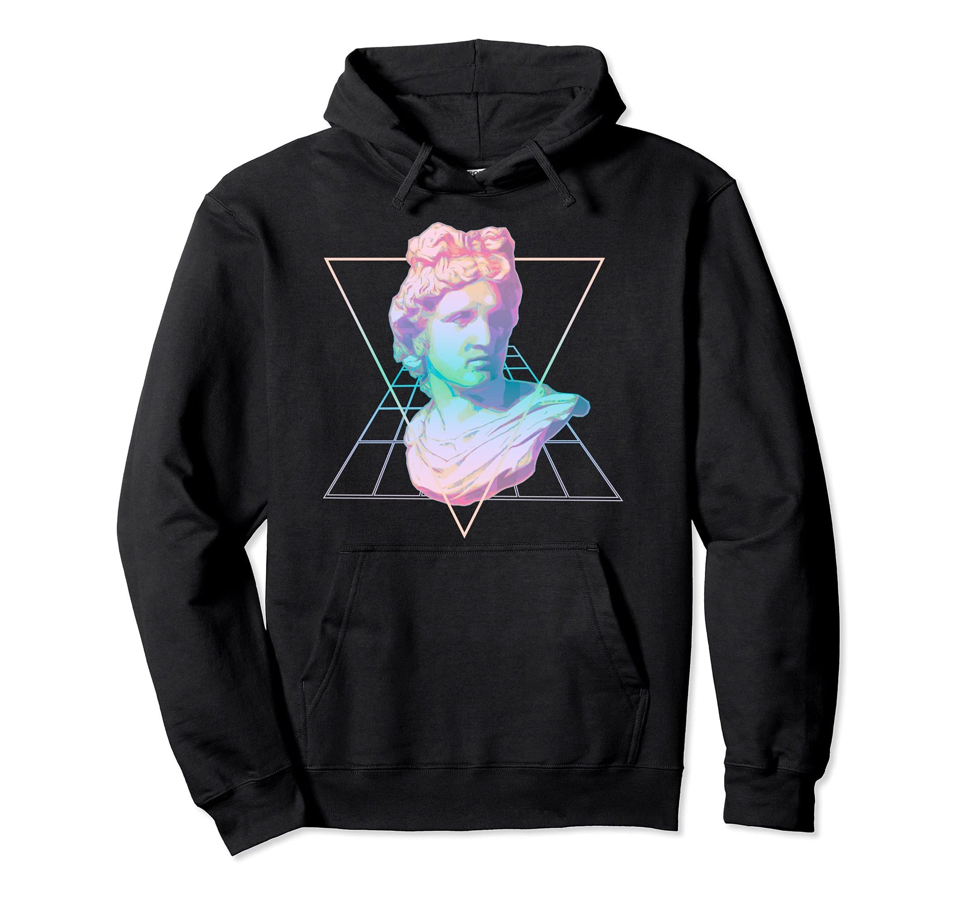 Apollo Greek Statue Vaporwave Hoodie - Novelty Apparel for Adults - T-Shirt, Sweatshirt, Hoodie