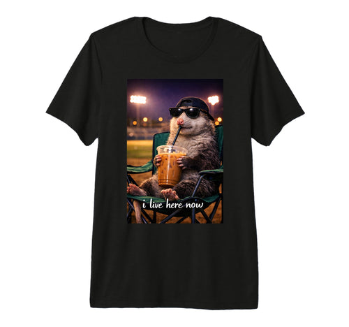 Funny Opossum Ballfield Baseball T-Shirt - Casual Everyday Wear Unisex - T-Shirt, Sweatshirt, Hoodie