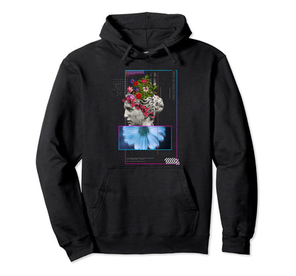Grungy Seoul Psychedelic Art Aesthetic Hoodie - Unique Graphic Men Women - T-Shirt, Sweatshirt, Hoodie