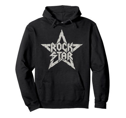 Rockstar Rock N Roll Rock Music Lover Hoodie - Unique Graphic Men Women - T-Shirt, Sweatshirt, Hoodie