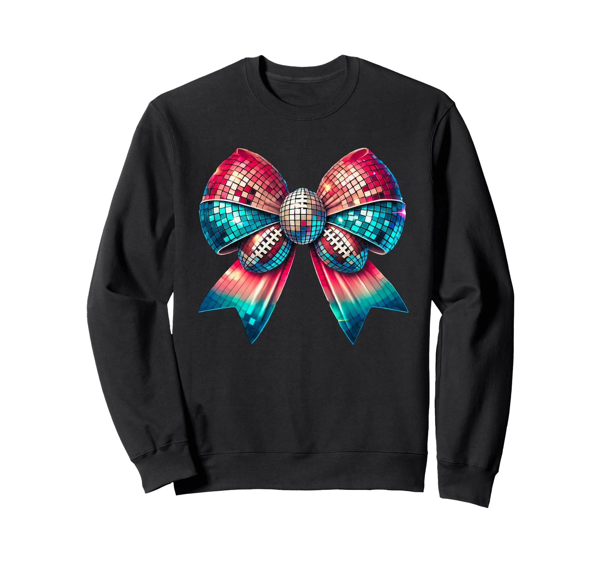 Colorful Football Disco Ball Sweatshirt - Streetwear Style for Adults - T-Shirt, Sweatshirt, Hoodie