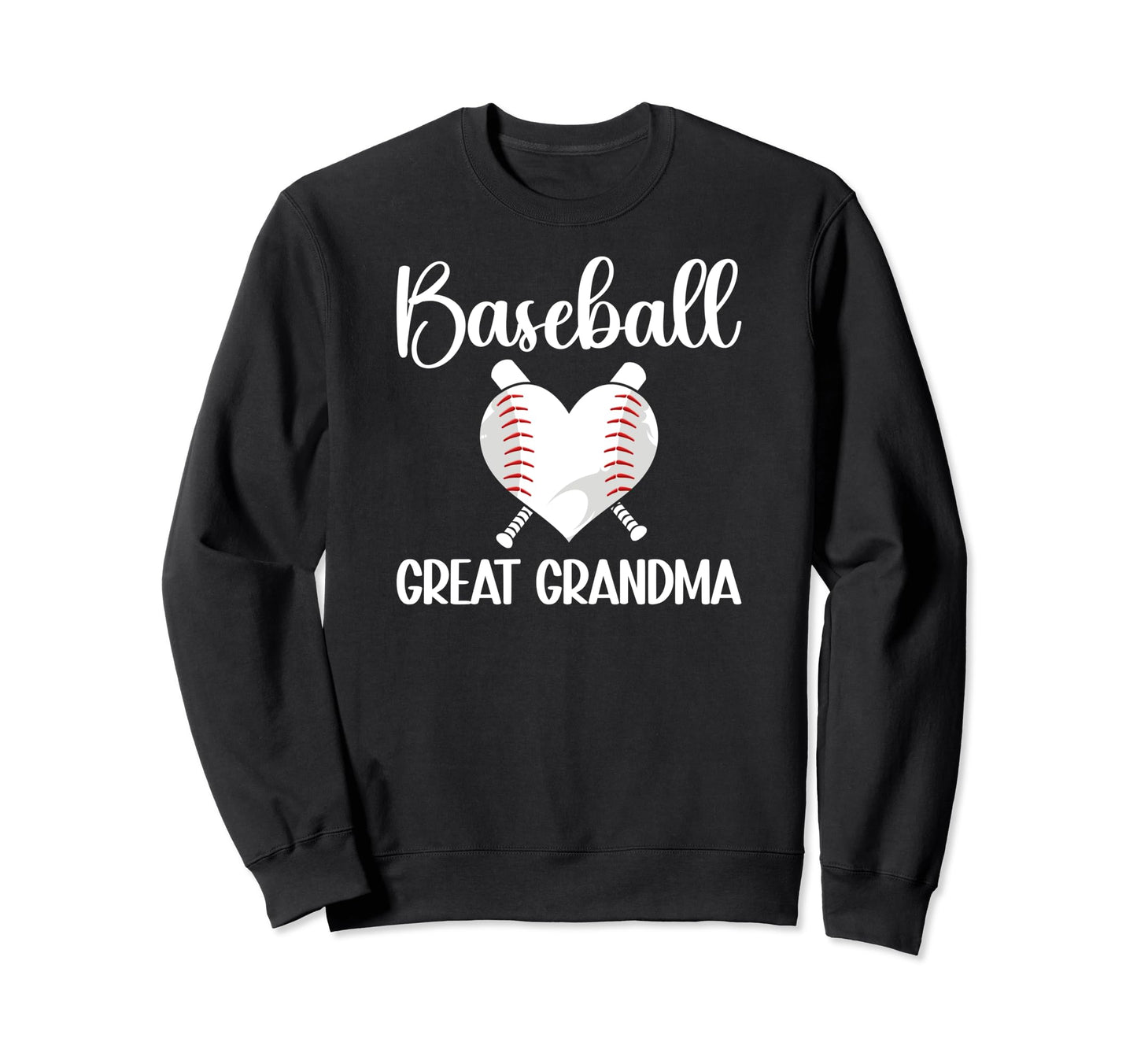 Baseball Great Grandma Heart Baseball Sweatshirt - Custom Art Print Unisex - T-Shirt, Sweatshirt, Hoodie