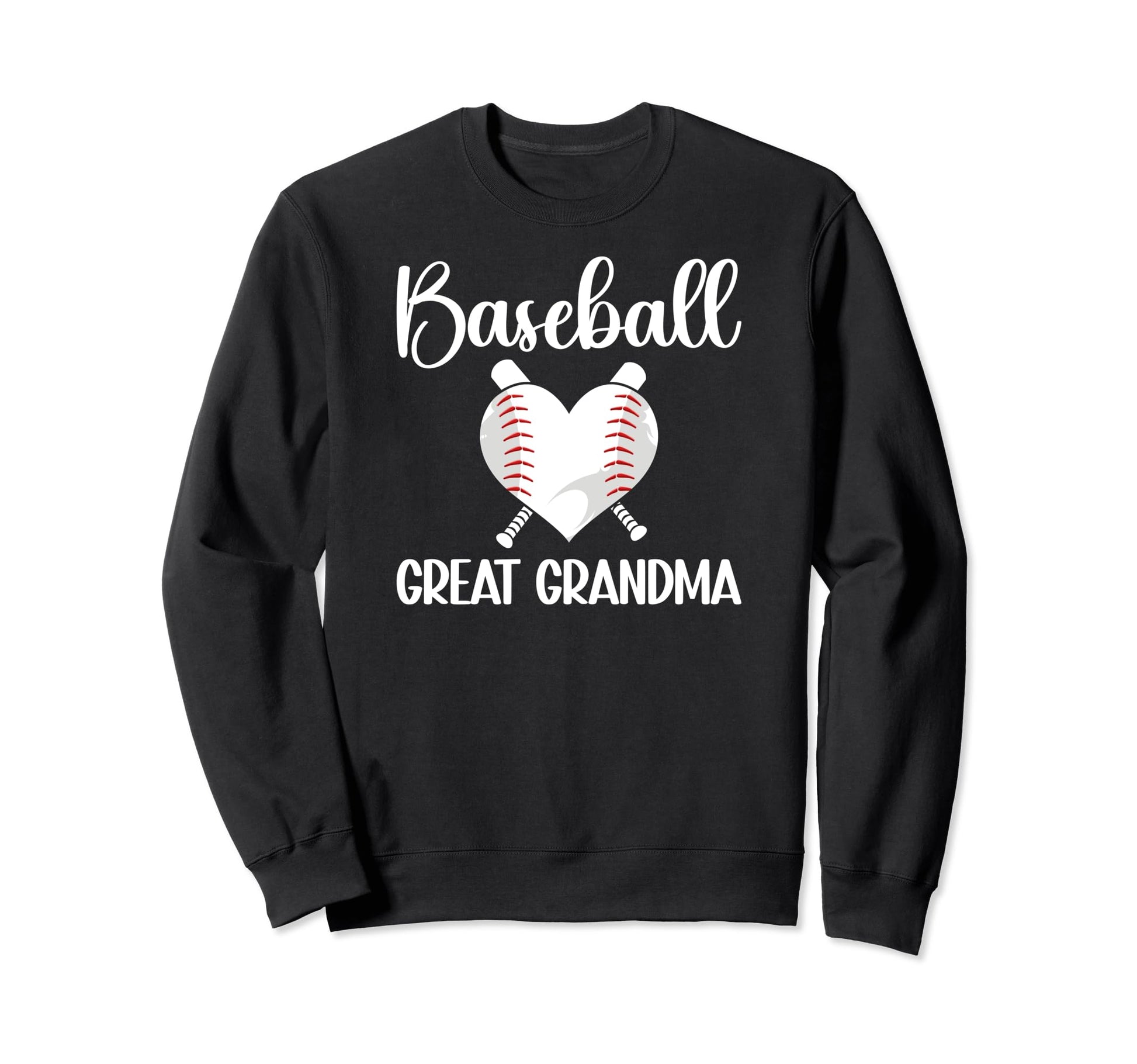 Baseball Great Grandma Heart Baseball Sweatshirt - Custom Art Print Unisex - T-Shirt, Sweatshirt, Hoodie