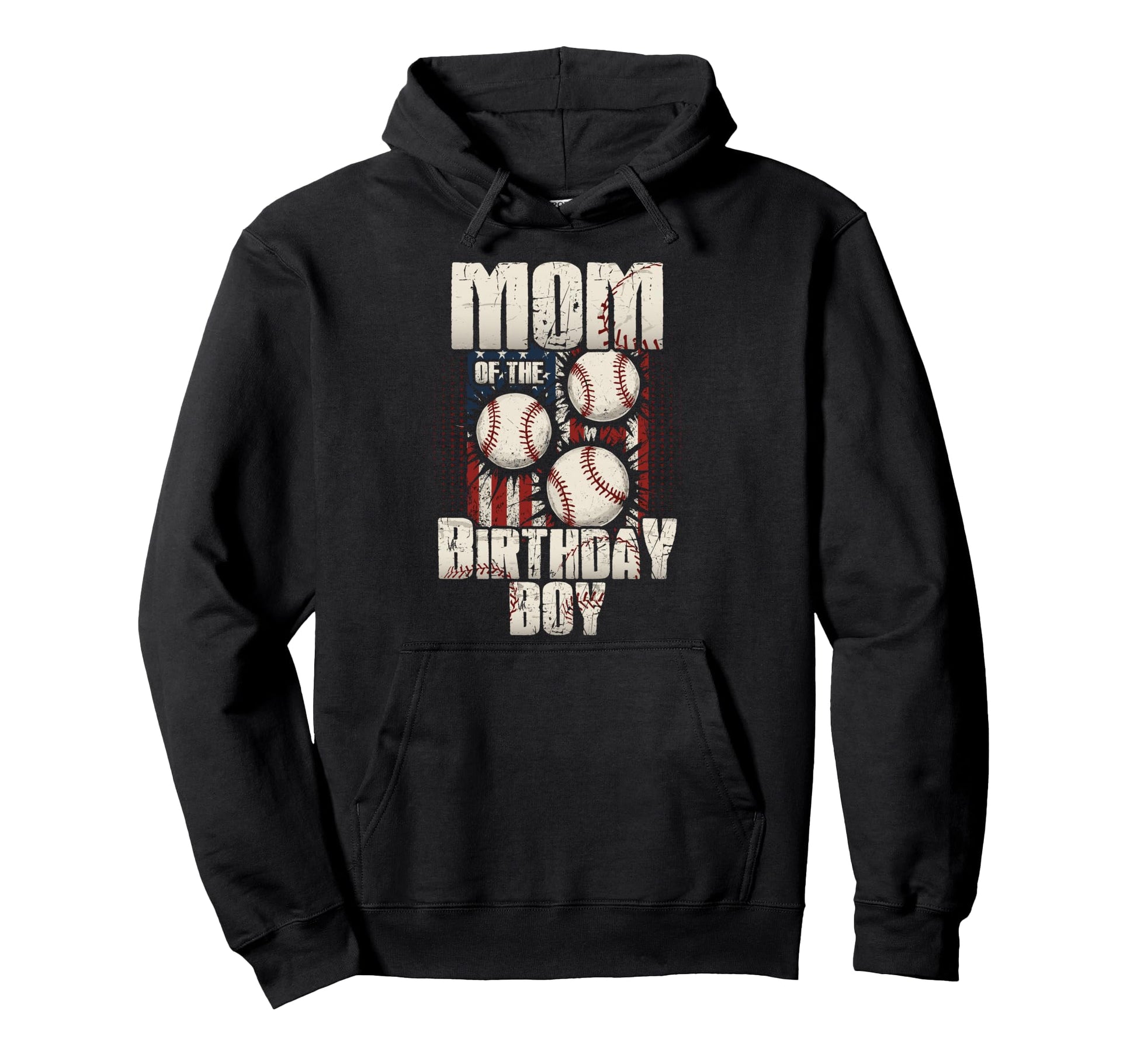 Mom Birthday Matching Baseball Birthday Hoodie - Novelty Apparel for Adults - T-Shirt, Sweatshirt, Hoodie