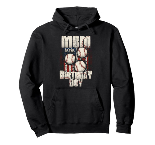 Mom Birthday Matching Baseball Birthday Hoodie - Novelty Apparel for Adults - T-Shirt, Sweatshirt, Hoodie