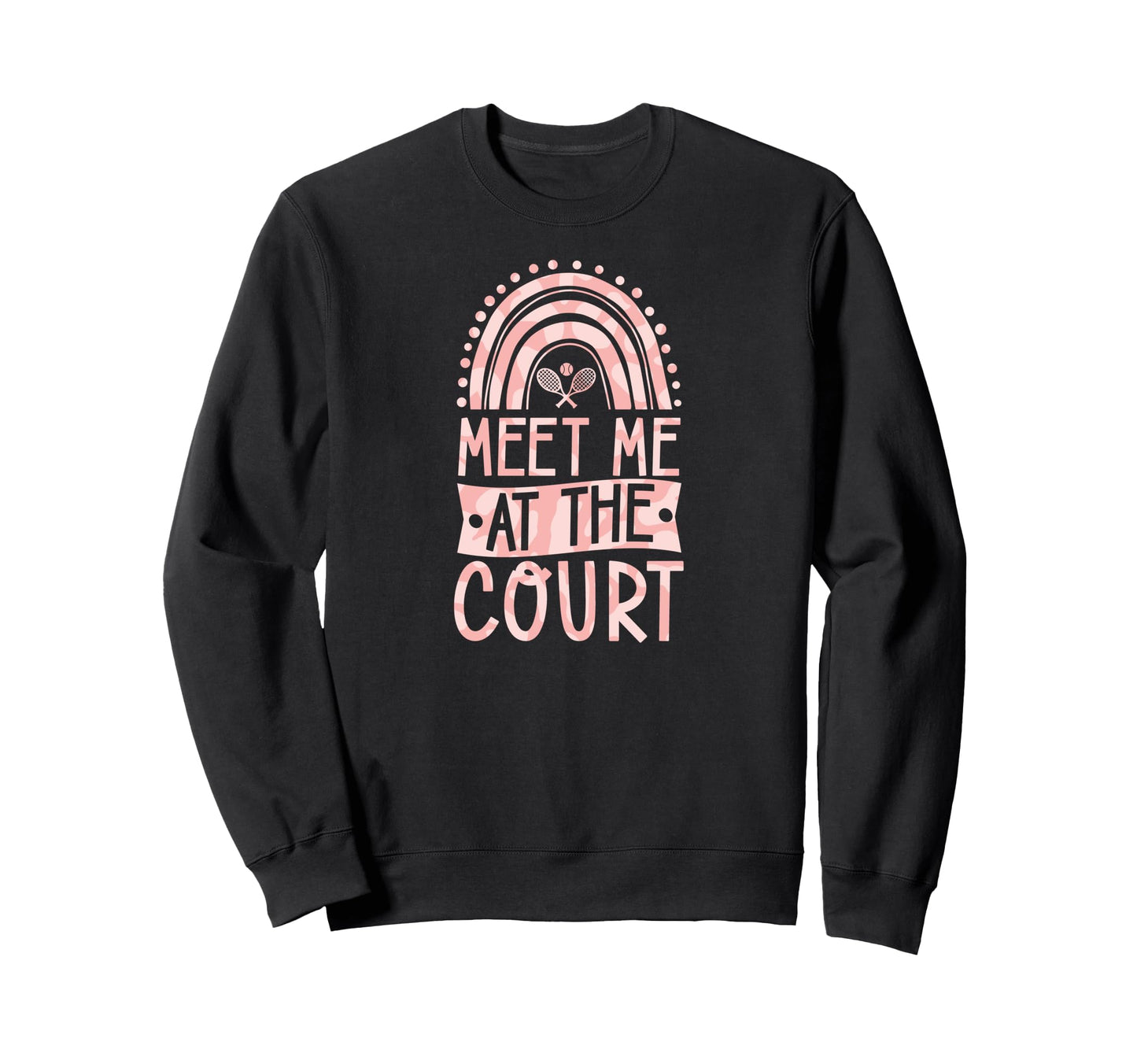 Meet Me Court Tennis Court Bohemian Sweatshirt - Custom Art Print Unisex - T-Shirt, Sweatshirt, Hoodie