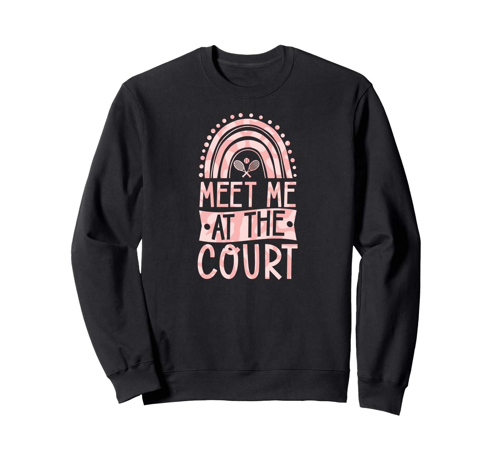 Meet Me Court Tennis Court Bohemian Sweatshirt - Custom Art Print Unisex - T-Shirt, Sweatshirt, Hoodie