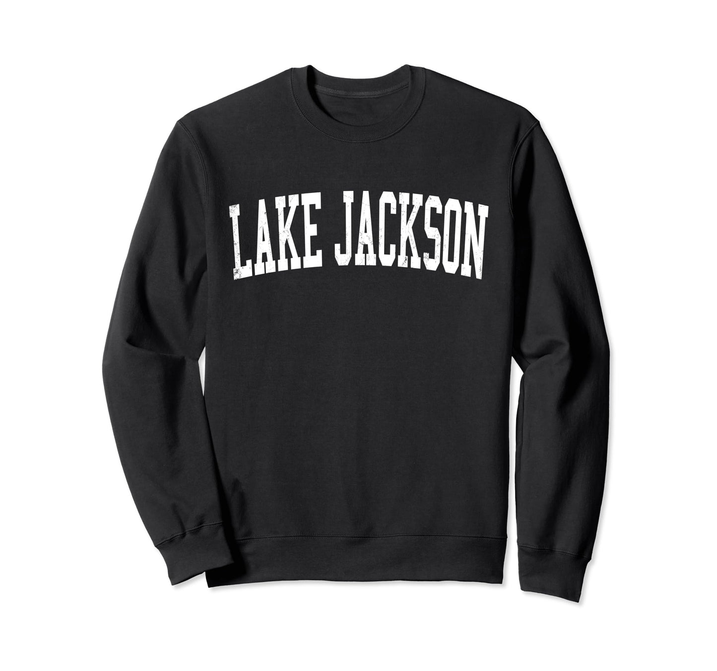 Lake Jackson Tx Distressed White Sweatshirt - Unique Graphic for Adults - T-Shirt, Sweatshirt, Hoodie