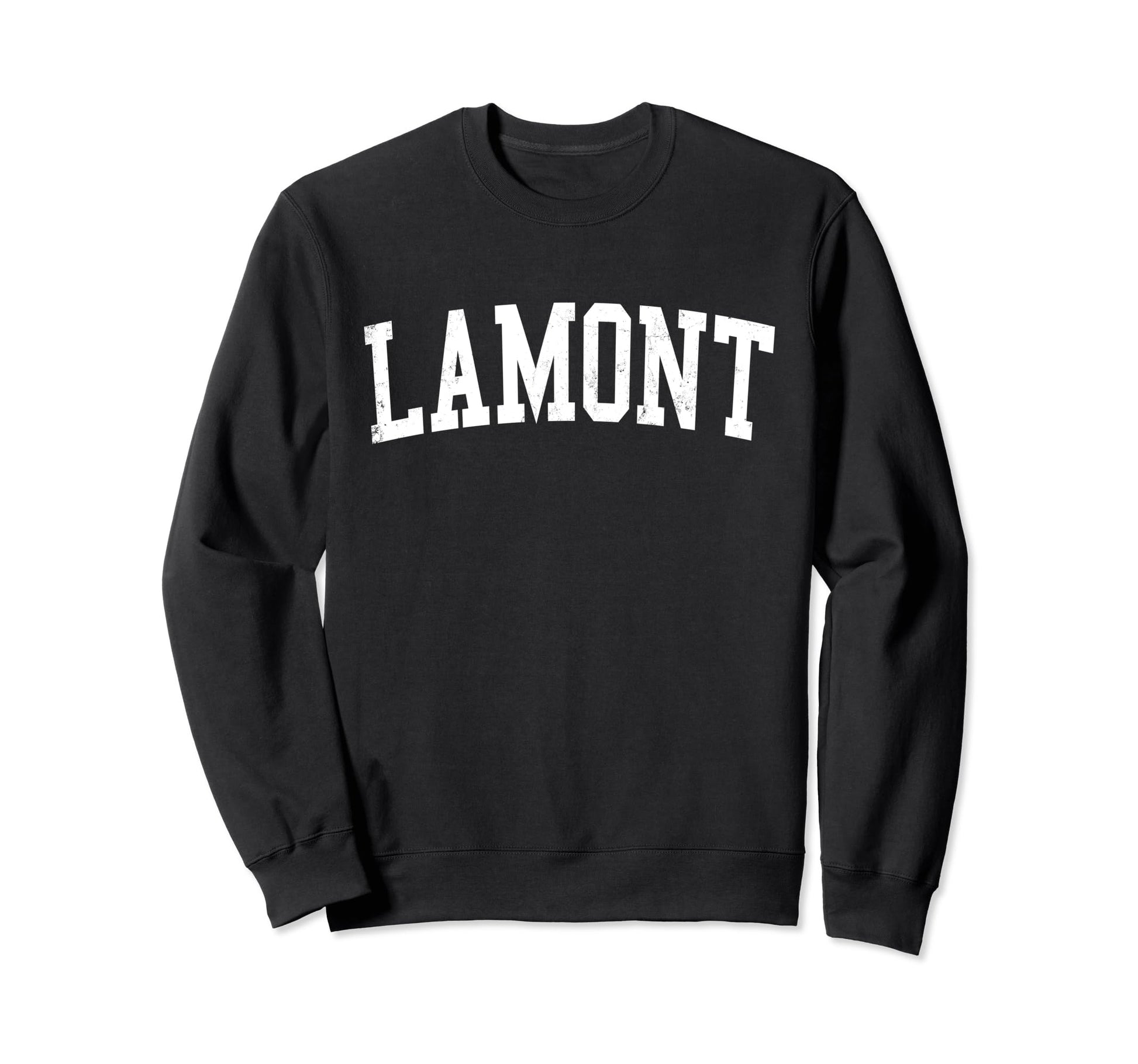 Lamont Ca Distressed White Sweatshirt - Casual Everyday Wear Men Women - T-Shirt, Sweatshirt, Hoodie