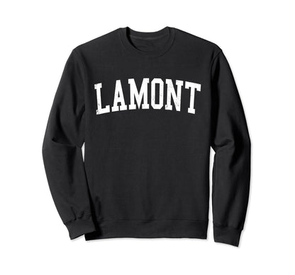 Lamont Ca Distressed White Sweatshirt - Casual Everyday Wear Men Women - T-Shirt, Sweatshirt, Hoodie