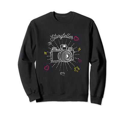Camera Storyteller Sweatshirt - Casual Everyday Wear for Adults - T-Shirt, Sweatshirt, Hoodie