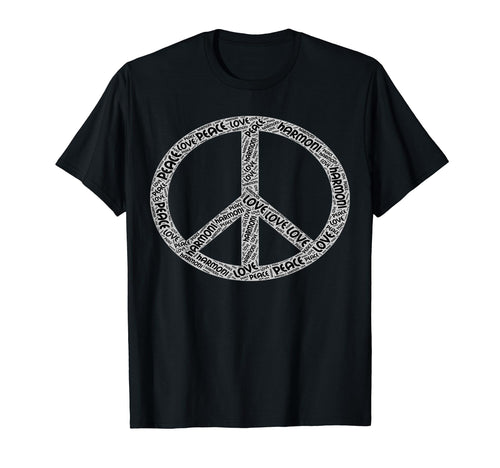 Peace And Love Hippie Gift From 70S T-Shirt - Trendy Graphic Unisex - T-Shirt, Sweatshirt, Hoodie