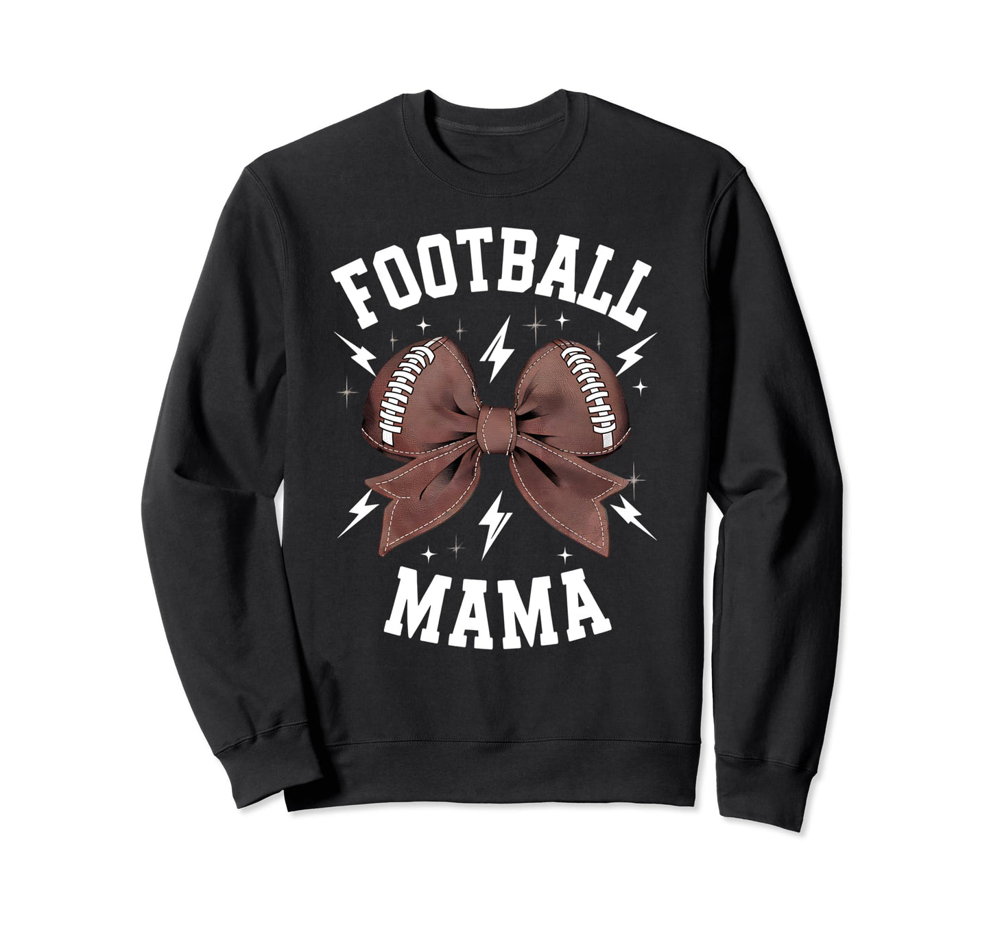 Womens Moms Coquette Bow Football Sweatshirt - Novelty Apparel for Adults - T-Shirt, Sweatshirt, Hoodie