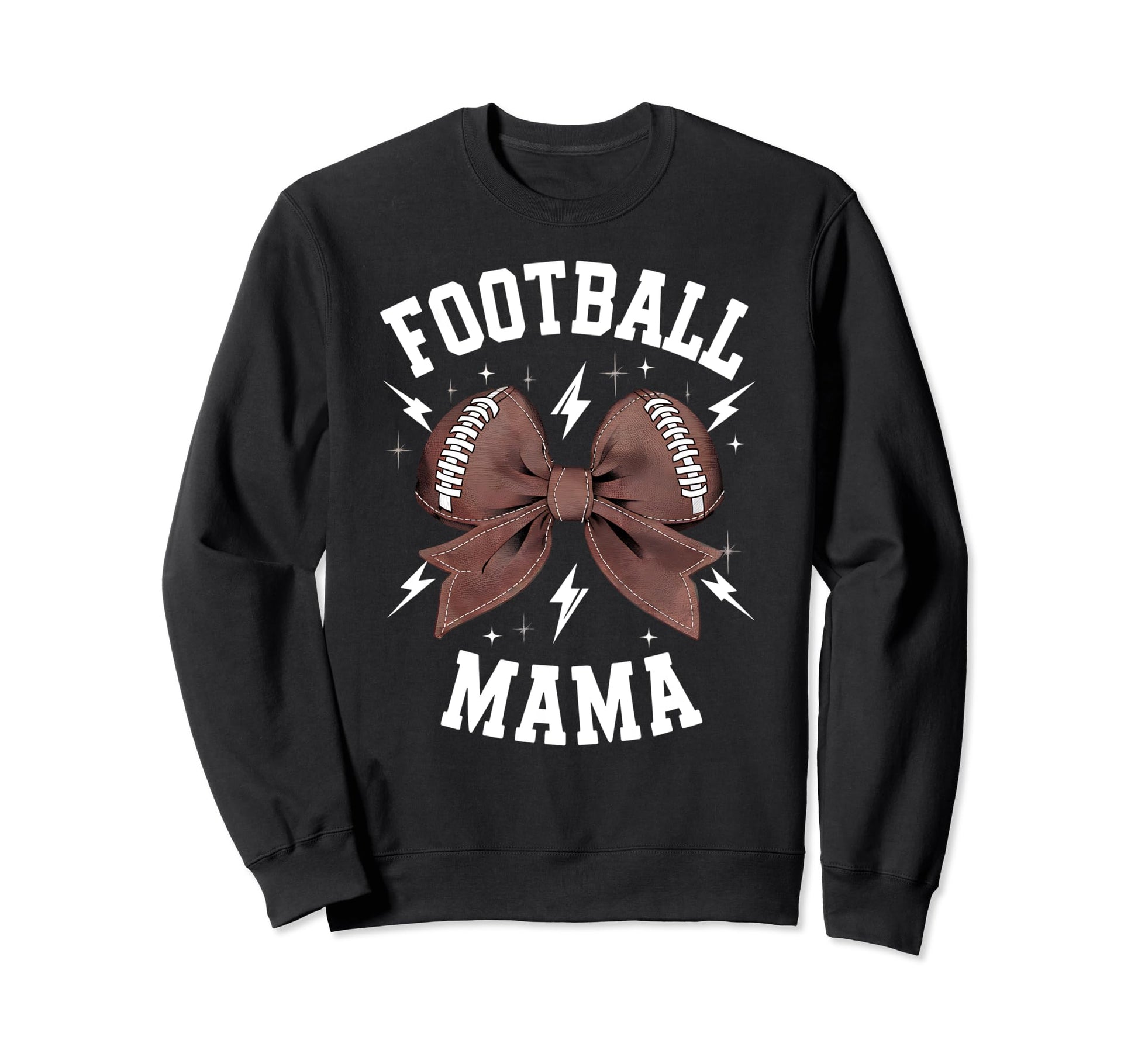 Womens Moms Coquette Bow Football Sweatshirt - Novelty Apparel for Adults - T-Shirt, Sweatshirt, Hoodie