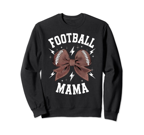 Womens Moms Coquette Bow Football Sweatshirt - Novelty Apparel for Adults - T-Shirt, Sweatshirt, Hoodie