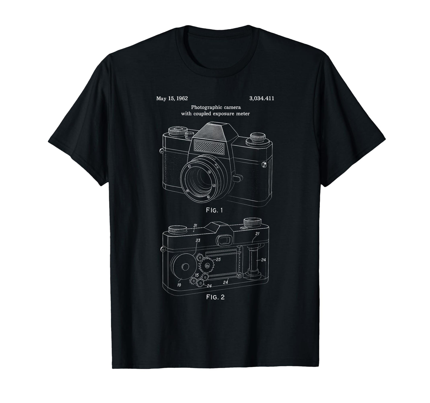 Patent Camera Photography Lover T-Shirt - Minimalist Print for Adults - T-Shirt, Sweatshirt, Hoodie