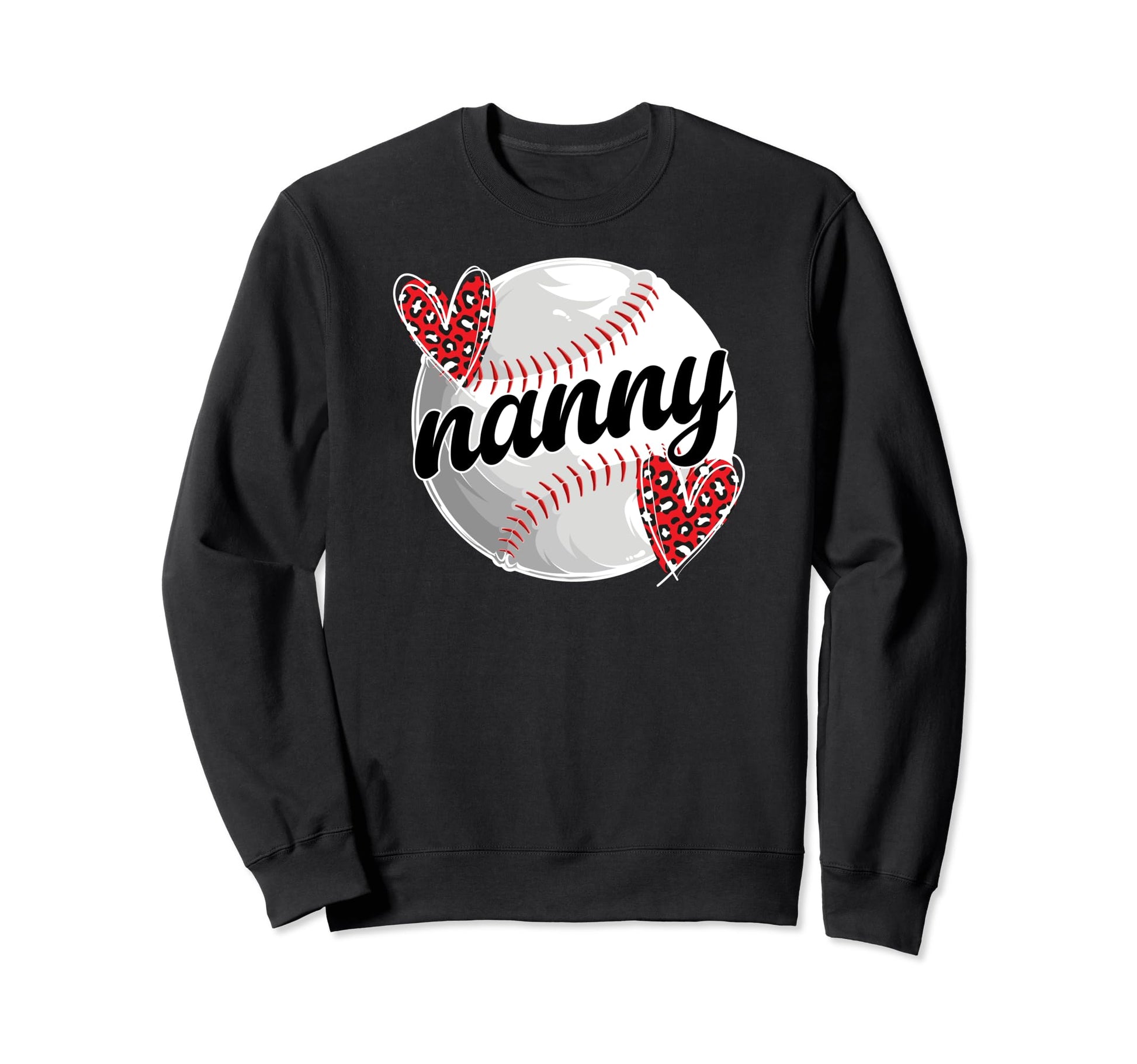 Baseball Nanny Grandma Proud Nanny Sweatshirt - Unique Graphic Unisex - T-Shirt, Sweatshirt, Hoodie