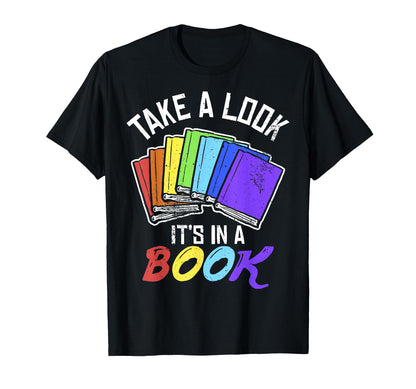 Love Reading Love Rainbows Gift Rainbow T-Shirt - Custom Art Print Unisex - T-Shirt, Sweatshirt, Hoodie