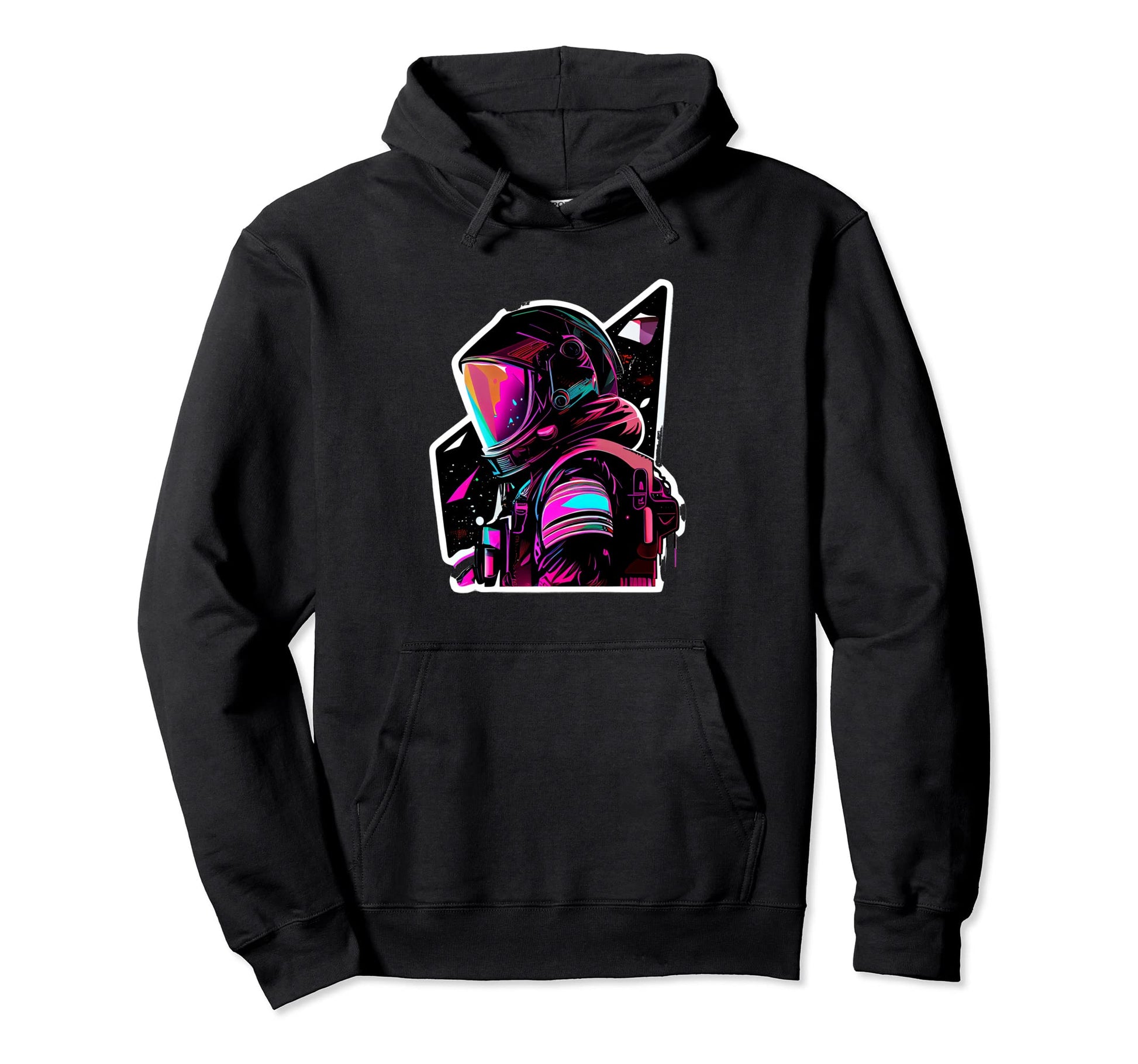 Astronaut Space Aesthetic Art Wave Hoodie - Fun Novelty Design for Adults - T-Shirt, Sweatshirt, Hoodie