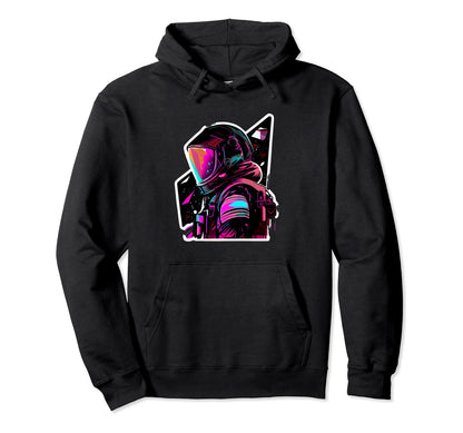 Astronaut Space Aesthetic Art Wave Hoodie - Fun Novelty Design for Adults - T-Shirt, Sweatshirt, Hoodie