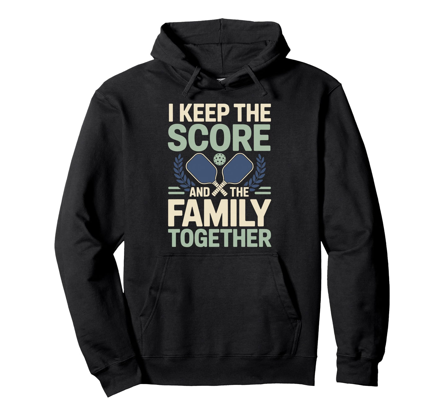 Pickleball Dad Papa Paddle Sport Coach Hoodie - Novelty Apparel for Adults - T-Shirt, Sweatshirt, Hoodie