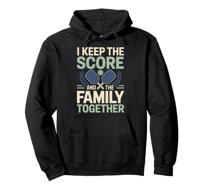 Pickleball Dad Papa Paddle Sport Coach Hoodie - Novelty Apparel for Adults - T-Shirt, Sweatshirt, Hoodie