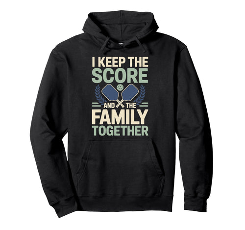 Pickleball Dad Papa Paddle Sport Coach Hoodie - Novelty Apparel for Adults - T-Shirt, Sweatshirt, Hoodie