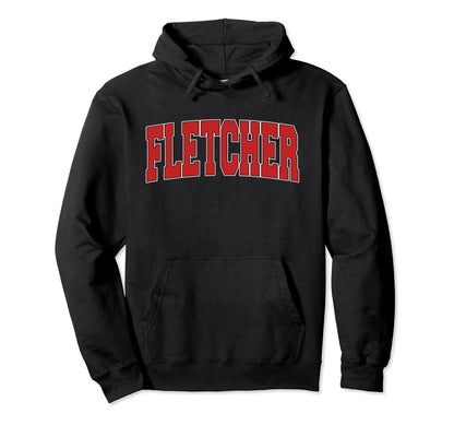 Fletcher Nc North Carolina Varsity Usa Hoodie - Custom Art Print Unisex - T-Shirt, Sweatshirt, Hoodie