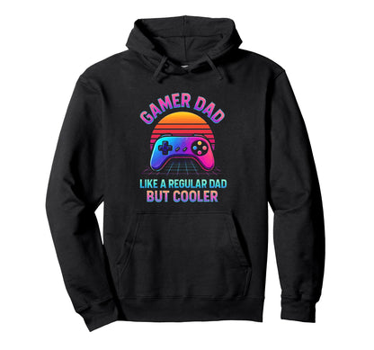 Gamer Dad Fathers Day Video Gaming Hoodie - Minimalist Print for Adults - T-Shirt, Sweatshirt, Hoodie