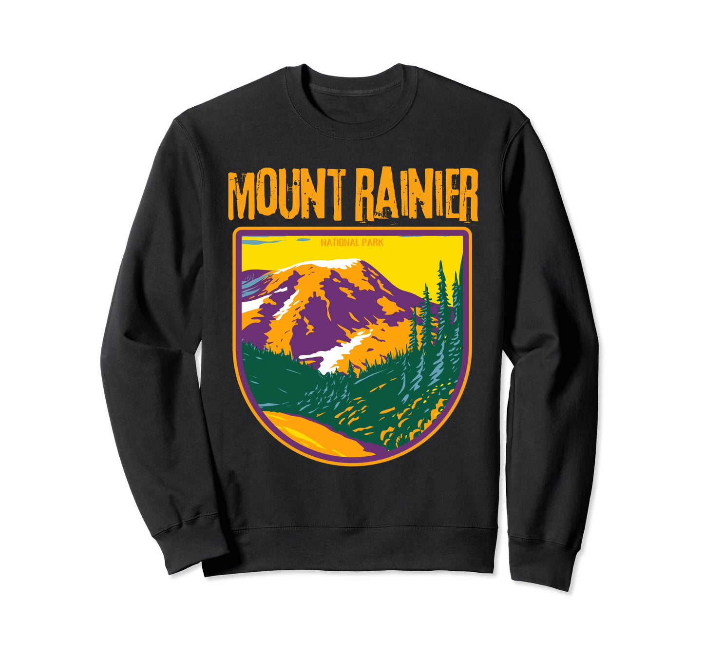 Mount Rainier National Park Washington Sweatshirt - Unique Graphic Unisex - T-Shirt, Sweatshirt, Hoodie